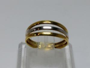 Sortija Oro Amarillo 18K, Talla 11, Peso 0,80g.